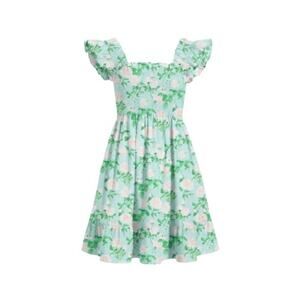 Hill House The Elizabeth Blue Rose Mini Dress Size M